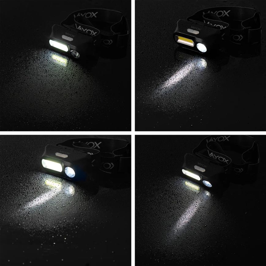 LED himmennettävä ladattava otsalamppu 2xLED/5V IPX4 250 lm 2000 mAh