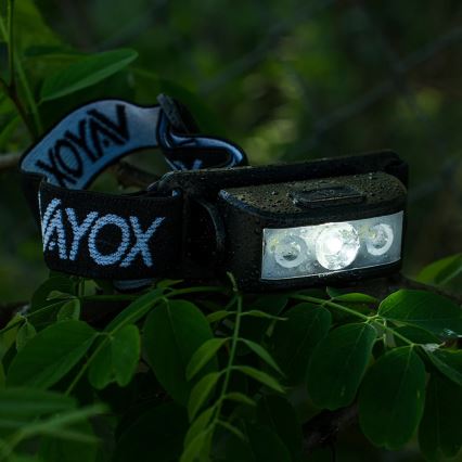 LED himmennettävä ladattava otsalamppu 3xLED/5V IPX4 100 lm 1200 mAh