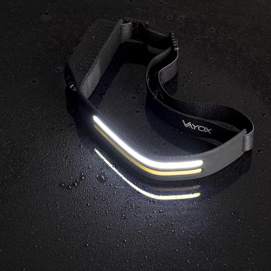 LED Himmennettävä ladattava otsalamppu anturilla 3xLED/5V IP44 300 kiiltävä 1200 mAh