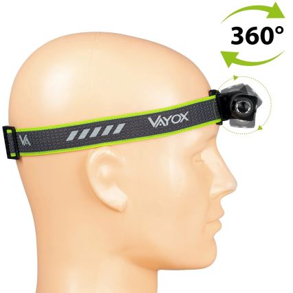 Himmennettävä ladattava LED-otsalamppu punaisella valolla 3-in-1 LED/10W/5V IP66 500 lm 800 mAh