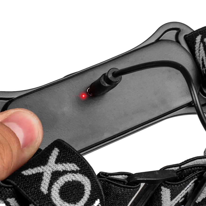 LED himmennettävä ladattava otsalamppu LED/5V IPX4 300 lm 1200 mAh