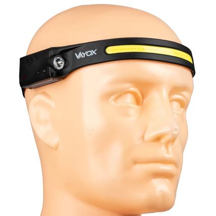 LED himmennettävä ladattava otsalamppu sensorilla 2xLED/5V IP44 350 lm 1200 mAh