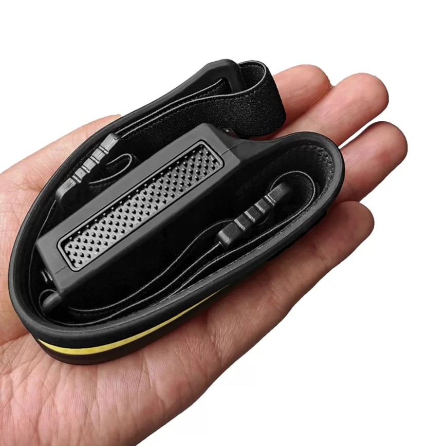 LED himmennettävä ladattava otsalamppu sensorilla 2xLED/5V IP44 350 lm 1200 mAh