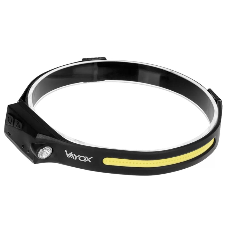 LED himmennettävä ladattava otsalamppu sensorilla 2xLED/5V IP44 350 lm 1200 mAh