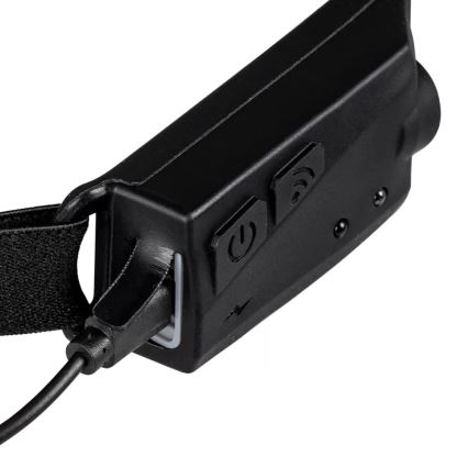 LED himmennettävä ladattava otsalamppu sensorilla 2xLED/5V IP44 350 lm 1200 mAh