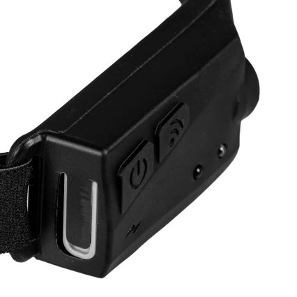 LED himmennettävä ladattava otsalamppu sensorilla 2xLED/5V IP44 350 lm 1200 mAh