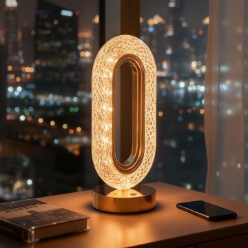 LED-himmennettävä ladattava pöytälamppu DUBAI LED/2W/5V 2700K/4000K/6500K 400 mAh kultainen