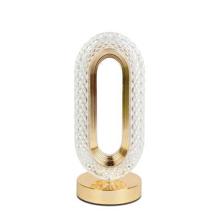 LED-himmennettävä ladattava pöytälamppu DUBAI LED/2W/5V 2700K/4000K/6500K 400 mAh kultainen