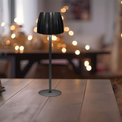 LED himmennettävä ladattava kosketuspöytävalaisin LED/2,7W/5V 3000/4000/6000K 1800 mAh musta