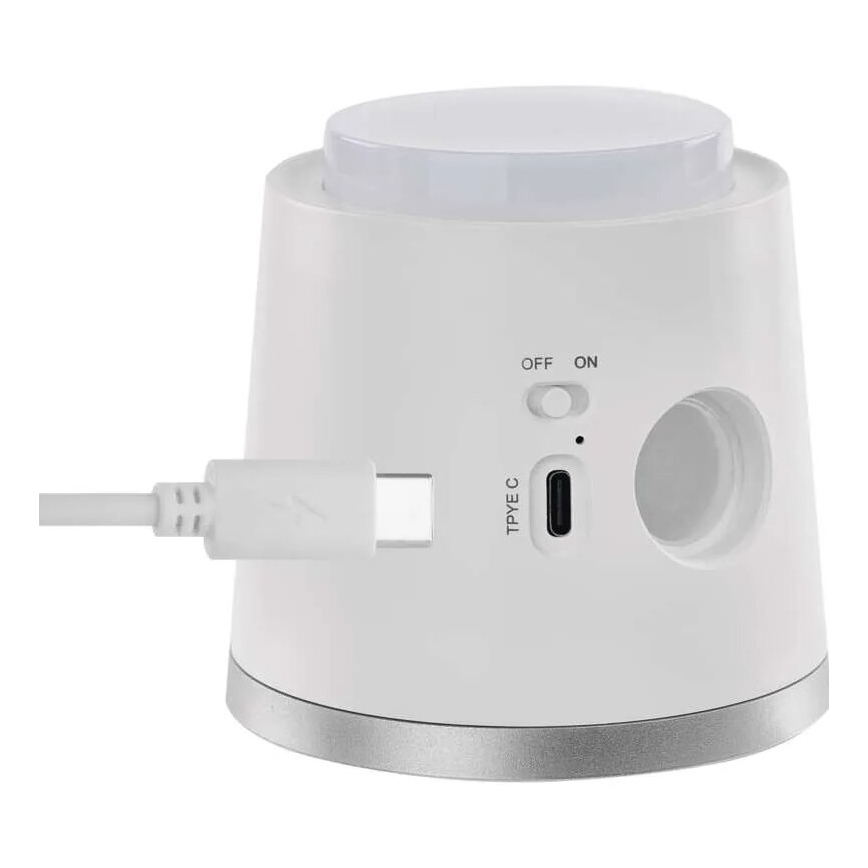 LED himmennettävä ladattava pöytävalaisin 4-in-1 LED/6W/3,7V 3000K/4000K/6500K 1500mAh valkoinen