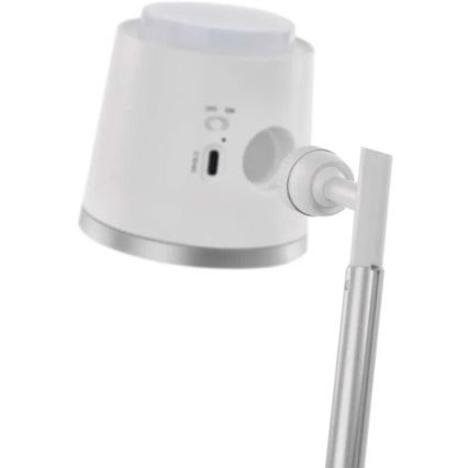 LED himmennettävä ladattava pöytävalaisin 4-in-1 LED/6W/3,7V 3000K/4000K/6500K 1500mAh valkoinen