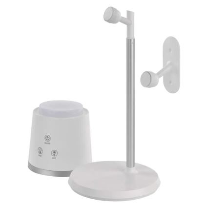 LED himmennettävä ladattava pöytävalaisin 4-in-1 LED/6W/3,7V 3000K/4000K/6500K 1500mAh valkoinen