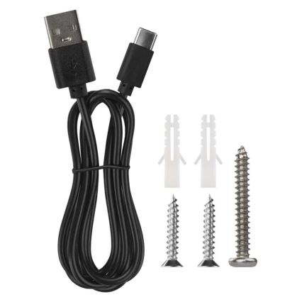 LED himmennettävä ladattava pöytävalaisin 4-in-1 LED/6W/3,7V 3000K/4000K/6500K 1500mAh musta