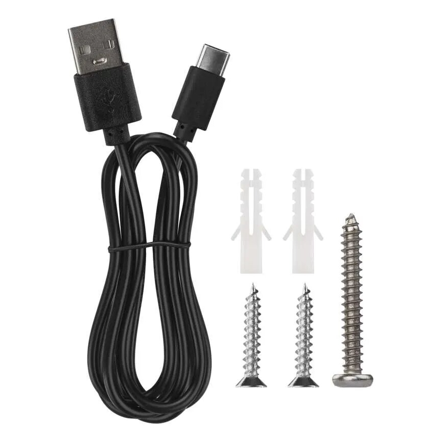 LED himmennettävä ladattava pöytävalaisin 4-in-1 LED/6W/3,7V 3000K/4000K/6500K 1500mAh musta