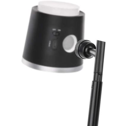 LED himmennettävä ladattava pöytävalaisin 4-in-1 LED/6W/3,7V 3000K/4000K/6500K 1500mAh musta