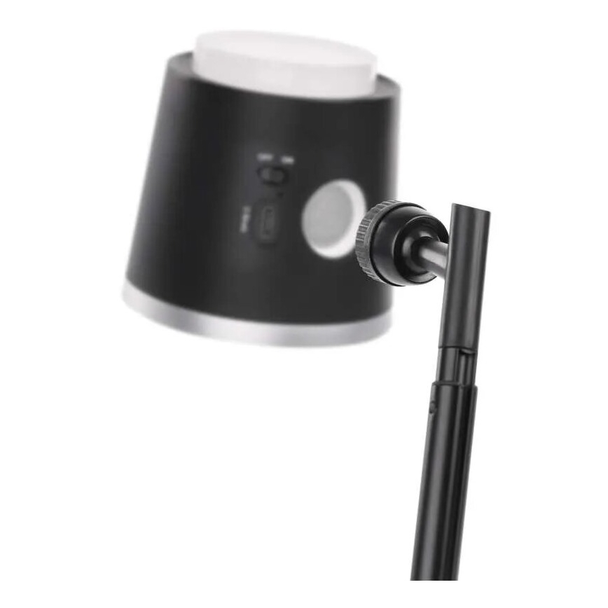 LED himmennettävä ladattava pöytävalaisin 4-in-1 LED/6W/3,7V 3000K/4000K/6500K 1500mAh musta