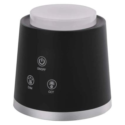 LED himmennettävä ladattava pöytävalaisin 4-in-1 LED/6W/3,7V 3000K/4000K/6500K 1500mAh musta