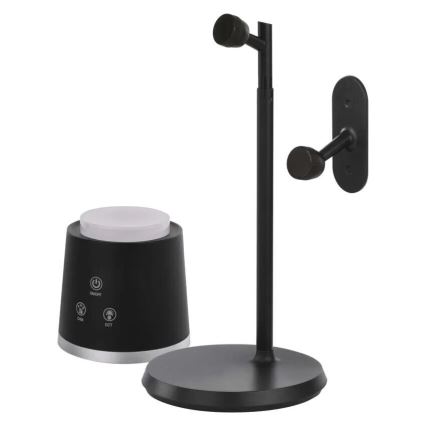 LED himmennettävä ladattava pöytävalaisin 4-in-1 LED/6W/3,7V 3000K/4000K/6500K 1500mAh musta