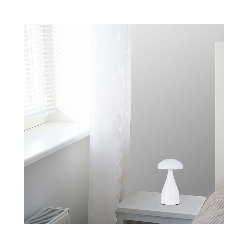 LED himmennettävä ladattava kosketuspöytävalaisin LED/1W/5V 3000-6000K 1800 mAh valkoinen