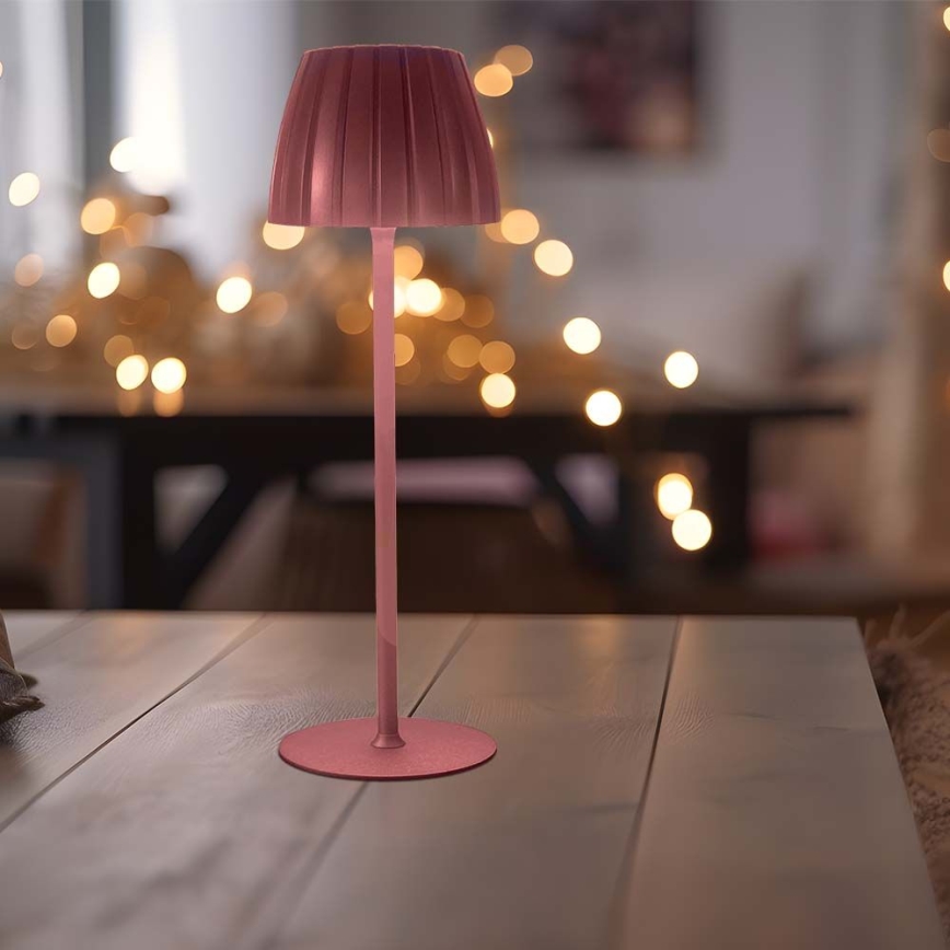 LED himmennettävä ladattava kosketuspöytävalaisin LED/2,7W/5V 3000/4000/6000K 1800 mAh ruskea