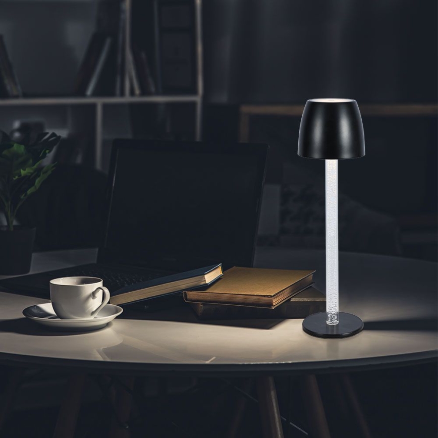LED himmennettävä ladattava kosketuspöytälamppu LED/3W/5V 3000K 1800 mAh valkoinen