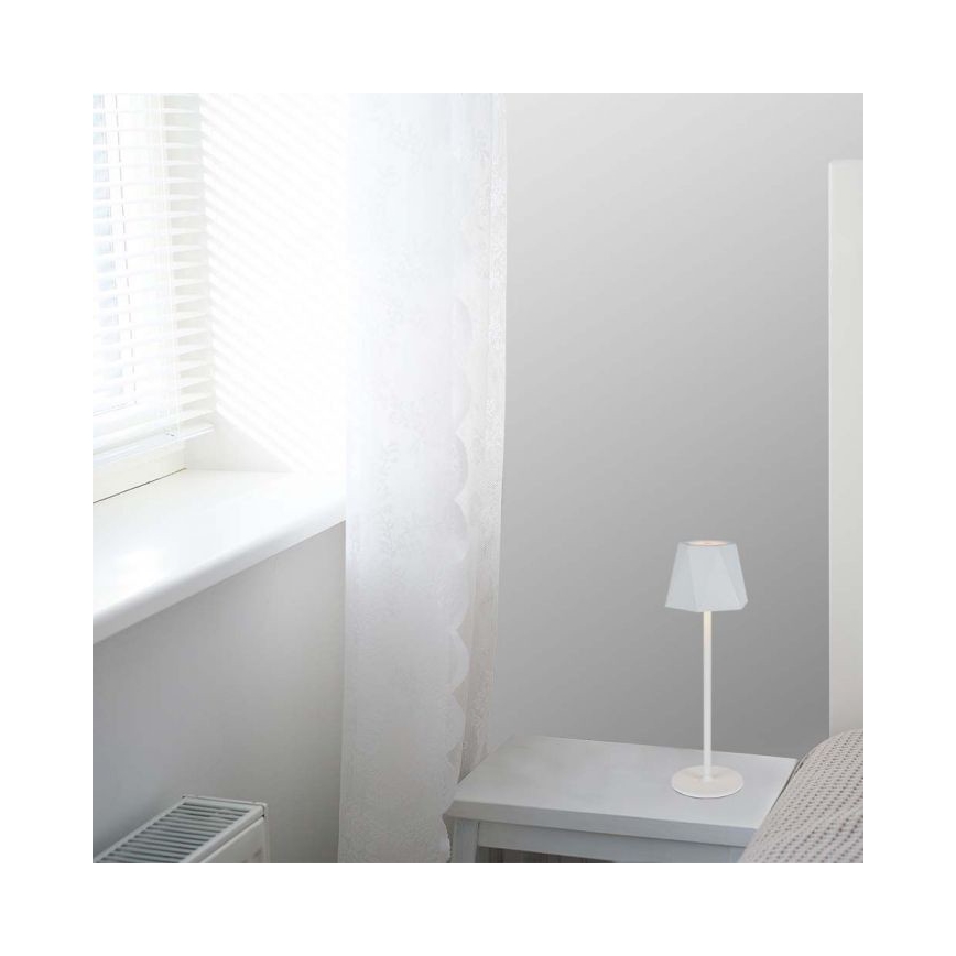 LED himmennettävä ladattava kosketusohjattu pöytävalaisin LED/4W/5V 3000-6000K 1800 mAh valkoinen