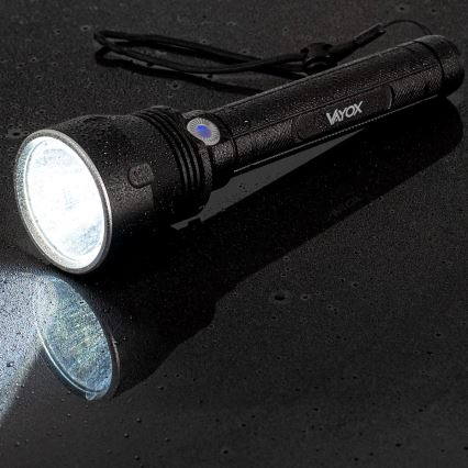 LED himmennettävä ladattava taskulamppu LED/20W/5V IPX5 1570 lm 8400 mAh