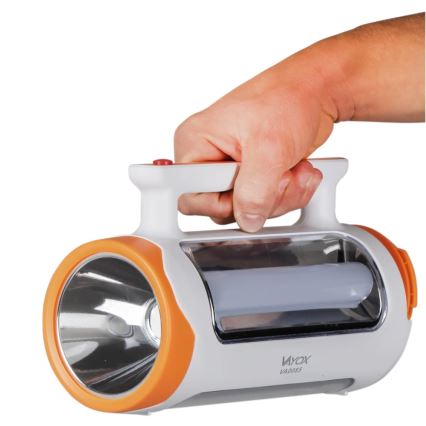 LED himmennettävä ladattava taskulamppu 2-in-1 powerbank-toiminnolla LED/5W/230V 3500 mAh