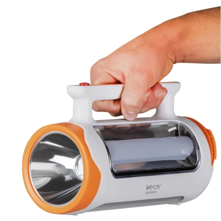 LED himmennettävä ladattava taskulamppu 2-in-1 powerbank-toiminnolla LED/5W/230V 3500 mAh