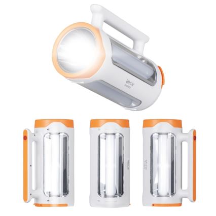 LED himmennettävä ladattava taskulamppu 2-in-1 powerbank-toiminnolla LED/5W/230V 3500 mAh