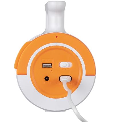 LED himmennettävä ladattava taskulamppu 2-in-1 powerbank-toiminnolla LED/5W/230V 3500 mAh