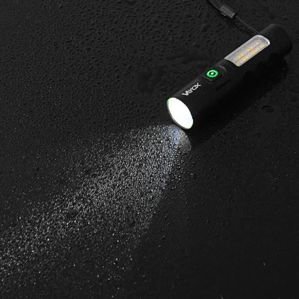 LED himmennettävä ladattava taskulamppu punaisella valolla LED/5W/5V IPX4 250 lm 2000 mAh