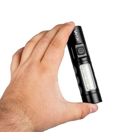 LED himmennettävä ladattava taskulamppu punaisella valolla LED/5W/5V IPX4 250 lm 2000 mAh