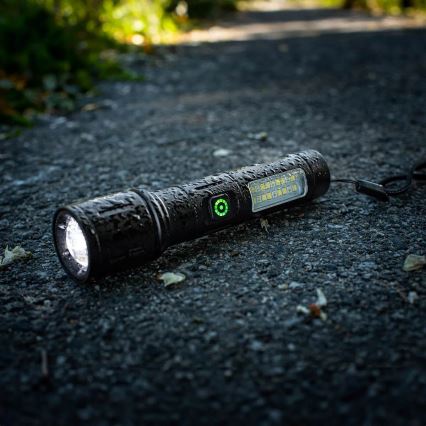 LED himmennettävä ladattava taskulamppu punaisella valolla LED/5W/5V IPX4 260 lm 2000 mAh