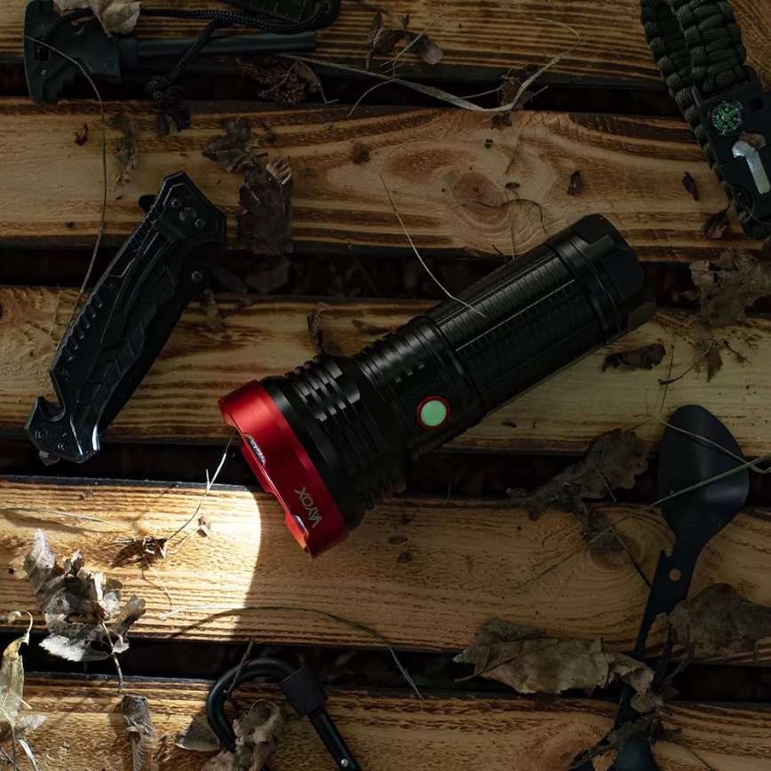 LED Himmennettävä ladattava taskulamppu LED/20W/5V IPX5 2000 kiiltävä 6000 mAh