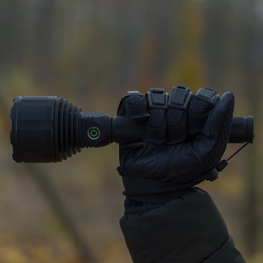 LED Himmennettävä ladattava taskulamppu LED/30W/5V IPX7 3000 kiiltävä 8400 mAh