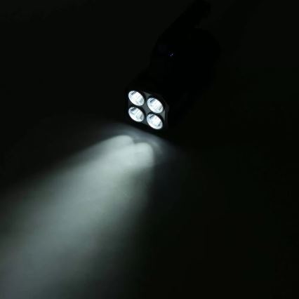 LED Himmennettävä ladattava taskulamppu LED/5V IPX4 250 kiiltävä 1200 mAh