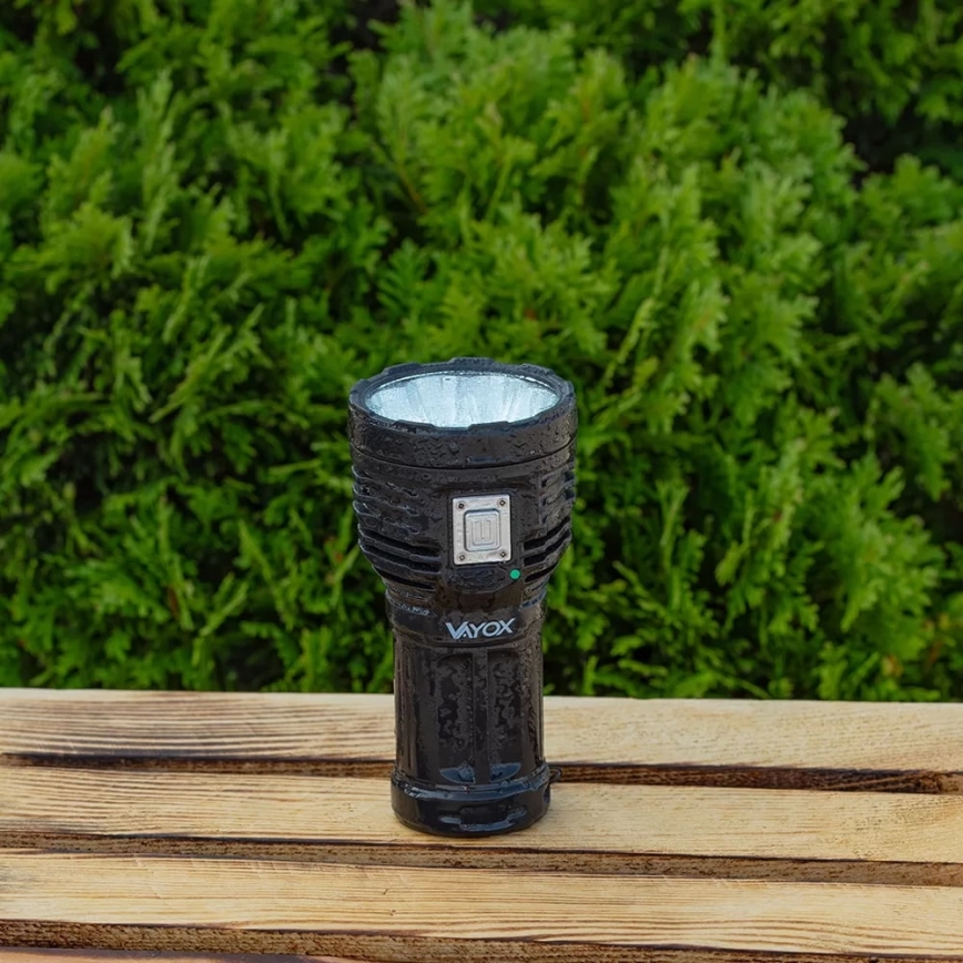 LED Himmennettävä ladattava taskulamppu LED/5V IPX4 600 kiiltävä 1200 mAh