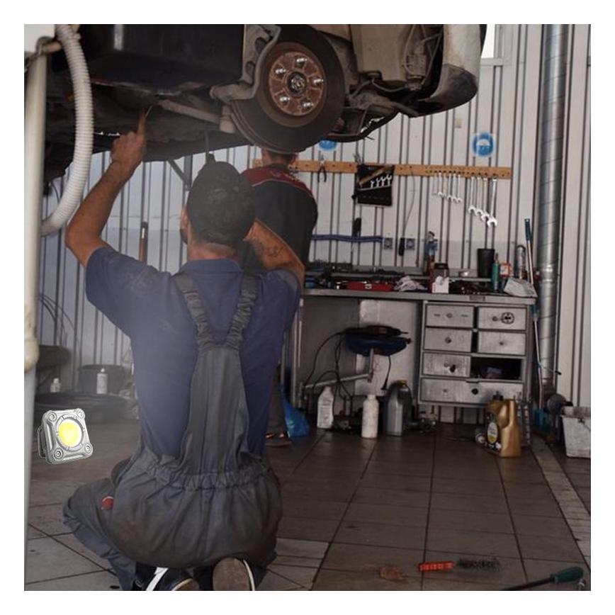 LED Himmennettävä ladattava työvalo LED/15W/5V IPX4 1000 lm 2000 mAh