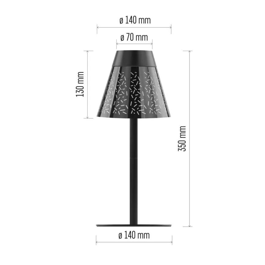 LED himmennettävä ladattava ulkokäyttöön tarkoitettu pöytävalaisin LED/4,2W/5V 2200mAh IP44