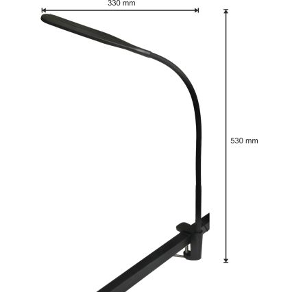 LED himmennettävä lamppu 3-in-1 LED/10W/230V 3000/4000/6000K CRI 90 musta