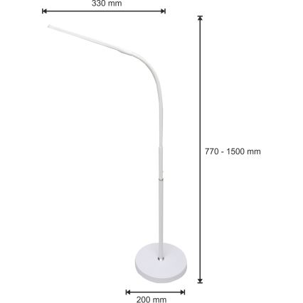 LED himmennettävä lamppu 3-in-1 LED/10W/230V 3000/4000/6000K CRI 90 valkoinen