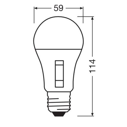 LED-himmennettävä lamppu CLASSIC A60 E27/13W/230V 2700/3000/4000/6500K - Osram