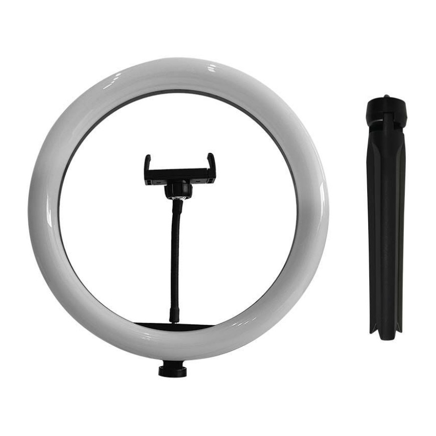 LED Himmennettävä lamppu jalustalla ja pidikkeellä vloggaamiseen LED/10W/5V 3200-5500K