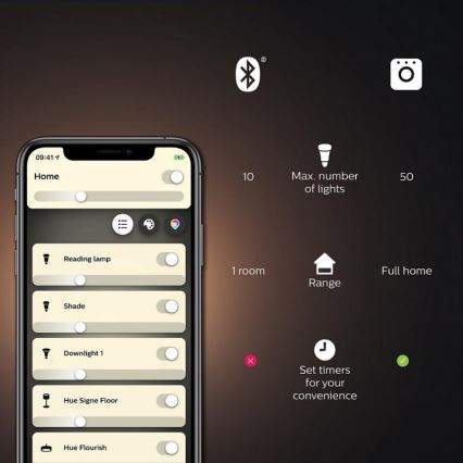 LED-himmennettävä polttimo Philips Hue White And Color Ambiance A60 E27/9W/230V 2000-6500K