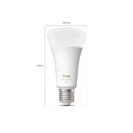 LED-himmennettävä lamppu Philips Hue WHITE AMBIANCE E27/11,8W/230V 1000-20000K
