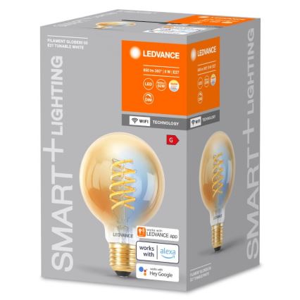 LED himmennettävä lamppu SMART+ FILAMENT GLOBE G80 E27/8W/230V 2200-5000K Wi-Fi - Ledvance