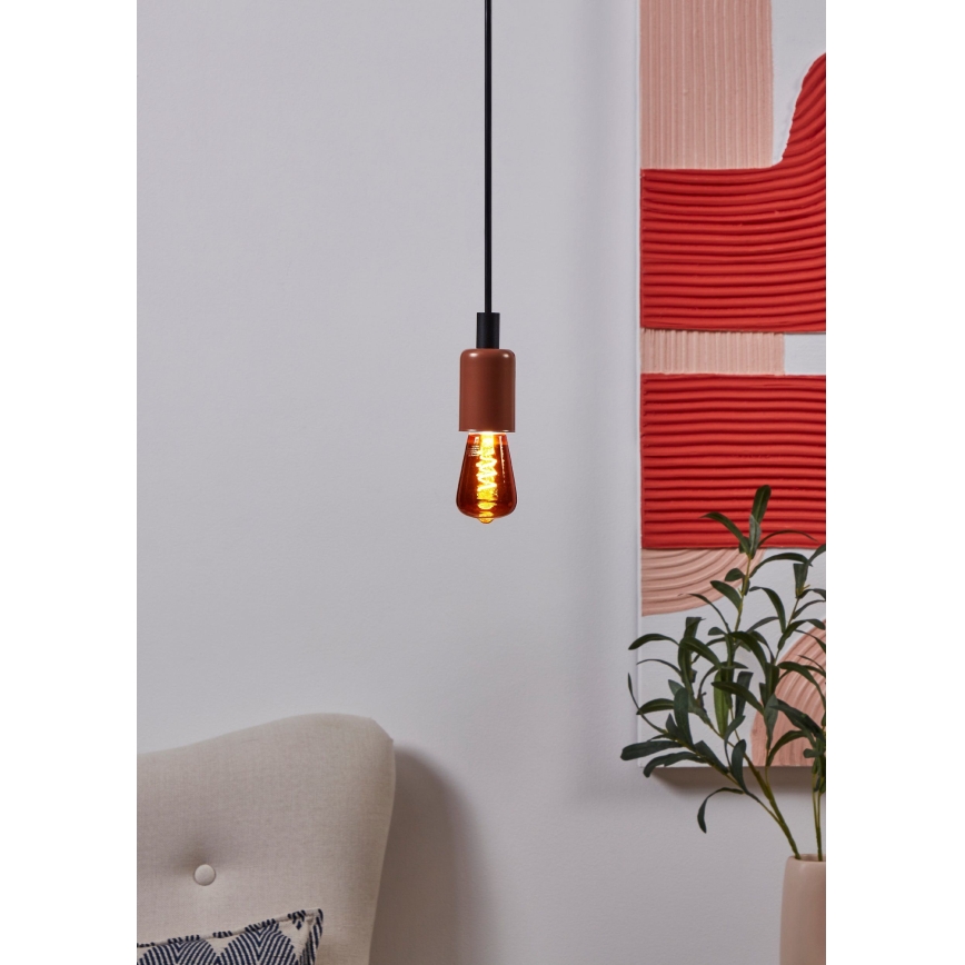 LED-himmennettävä lamppu VINTAGE ST48 E27/4W/230V 2000K punainen - Eglo 110199