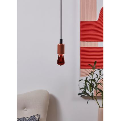 LED-himmennettävä lamppu VINTAGE ST48 E27/4W/230V 2000K punainen - Eglo 110199