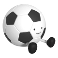LED himmennettävä lasten kosketuslamppu FOOTBALL LED/2W/5V USB 1200 mAh valkoinen/musta
